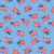  Benartex Fabric - Small Flags Medium Blue 