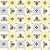  Blank Quilting Fabric - Folk Garden Bee Geometric 