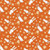  Benartex Fabric - Into the Woods - Bunny Orange 