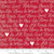 Moda Fabric - Holidays At Home - Words Berry Red