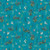 Riley Blake Designs Fabric - Little Brier Rose Dragons Teal