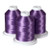 Brother 100% Polyester Color Fast, High Shine Embroidery Thread - 3 Pack/1100 yards - Lilac