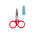 Perfect Scissors Karen Kay Buckley - Small Red 3-3/4in curved Micro-Serrated Non-slip Blade