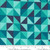 Color Crush Prism Geometric Turquoise - Moda Fabric 10883-15