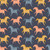 Cloud9 Fabrics - Petals & Pony Luck - Canter Navy Organic Cotton #228232-x