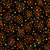 QT Fabrics- Happy Haunting - Star Swirls - Black #31048-J
