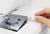 Close Up Of How You Remove The Needle Plate On The Janome Memory Craft 1000 