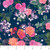 Figo Fabrics - Rosa - Rose Bunches - Navy #dp91150-64