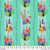Free Spirit Fabrics - Floral Fiesta - Fiesta Floral Fusion - Aqua #pwmc101-xaqua