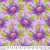 Free Spirit Fabrics - Floral Reef - Friends & Anemones - Ultraviolet #pwtp265-ultraviolet