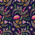 Cloud9 Fabrics - Rococo Riot - Flora Nocturne - Noir #228966