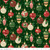 Riley Blake Designs - Poinsettias at Christmas - Ornaments - Green Foil #cf17631-GREEN