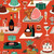 Cloud9 Fabrics - Merry & Mod - Holiday Soirée - Rust #229157