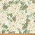 Hoffman Fabrics - Christmas Wish - Floral & Pinecones - Parchment/Gold #Y7820-134G