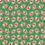 3 Wishes Fabric - Dancing Santas - Holly Jolly Cheer - Green #24553-GRN