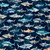 QT Fabrics - Into The Deep - Sharks - Mediterranean #32219-n