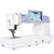 Janome Continental M6 Professional Sewing Machine angled view with screen on