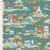 Tilda Fabrics - Village Life - Village - Teal #til110180