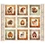 QT Fabrics - Terrors Of The Pleistocene - Picture Patches - Cream #32179-E