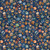QT Fabrics - Terrors Of The Pleistocene - Animal Tracks - Navy #32182-N