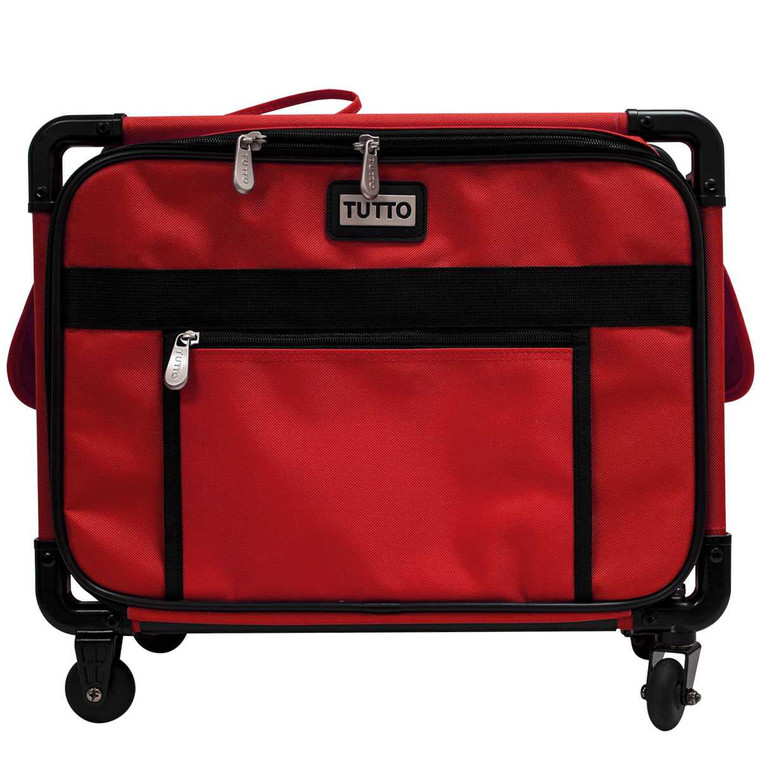 Tutto 17" Small Carry-On/Small Machine on Wheels (Cherry Red)