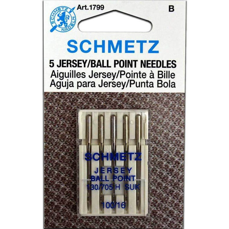 Schmetz Ball Point (Jersey) Needles - Size 100/16