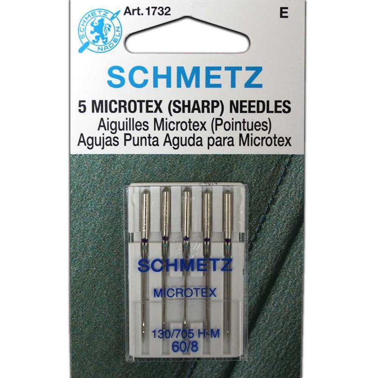 Schmetz Microtex (Sharp) Needles - Size 60/8