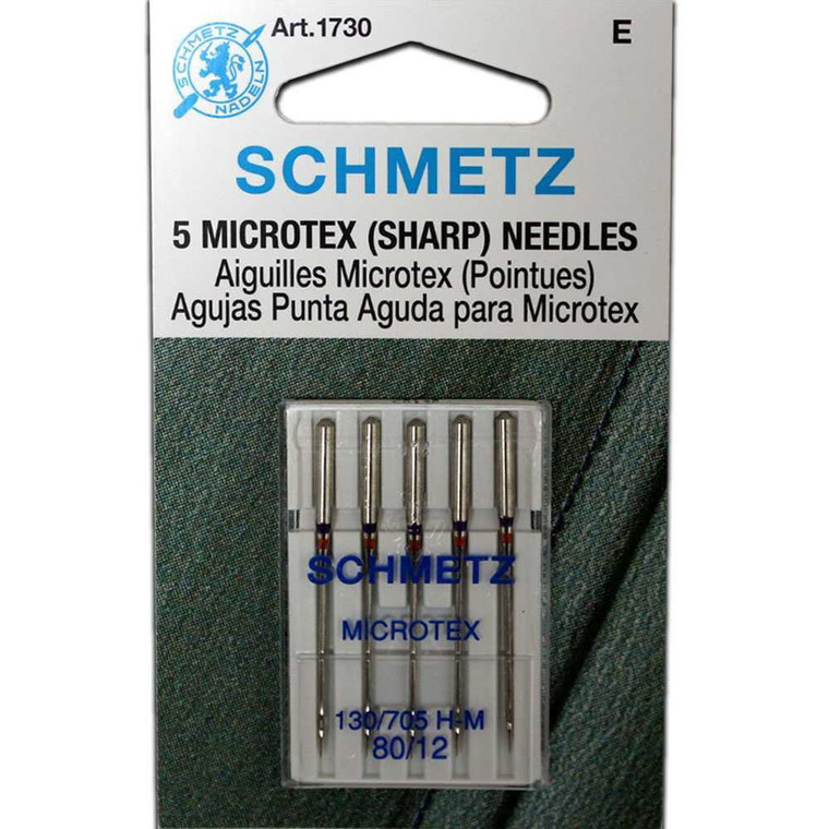 Schmetz Microtex (Sharp) Needles - Size 80/12