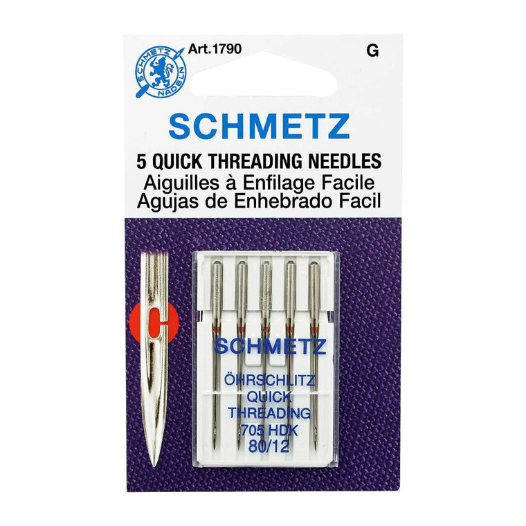 Schmetz Quick Threading Needles - Size 80/12