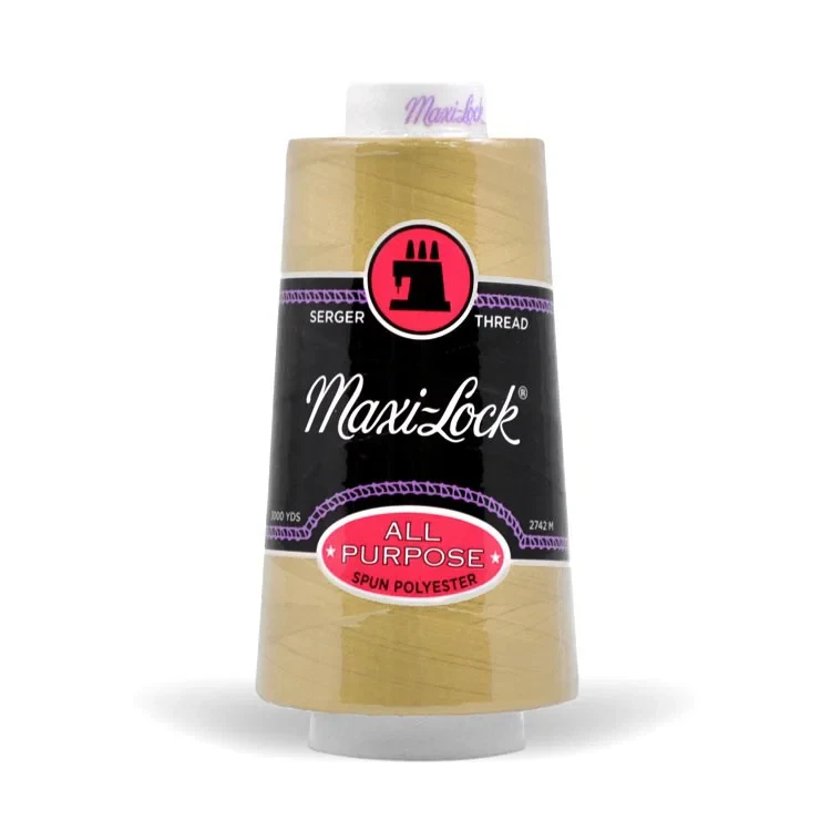 A&E Maxi-Lock Serger Thread - Straw Gold