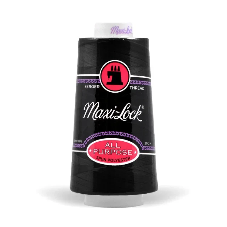 A&E Maxi-Lock Serger Thread - Black