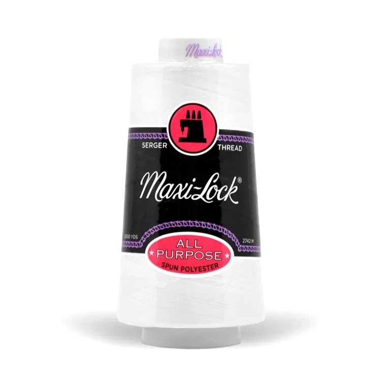 A&E Maxi-Lock Serger Thread - White
