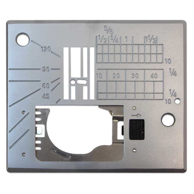 Janome Straight Stitch Needle Plate for MC6600P, 6500, 6300, Elna 7300 with 7 piece feed dog system
