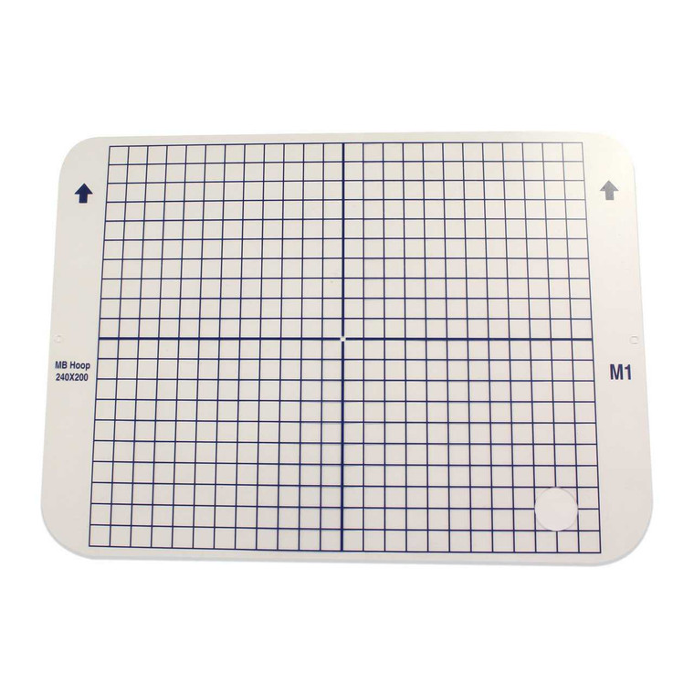 Hoop Template only for M1 Hoop for Janome, Elna, Melco Multi Needle Machines