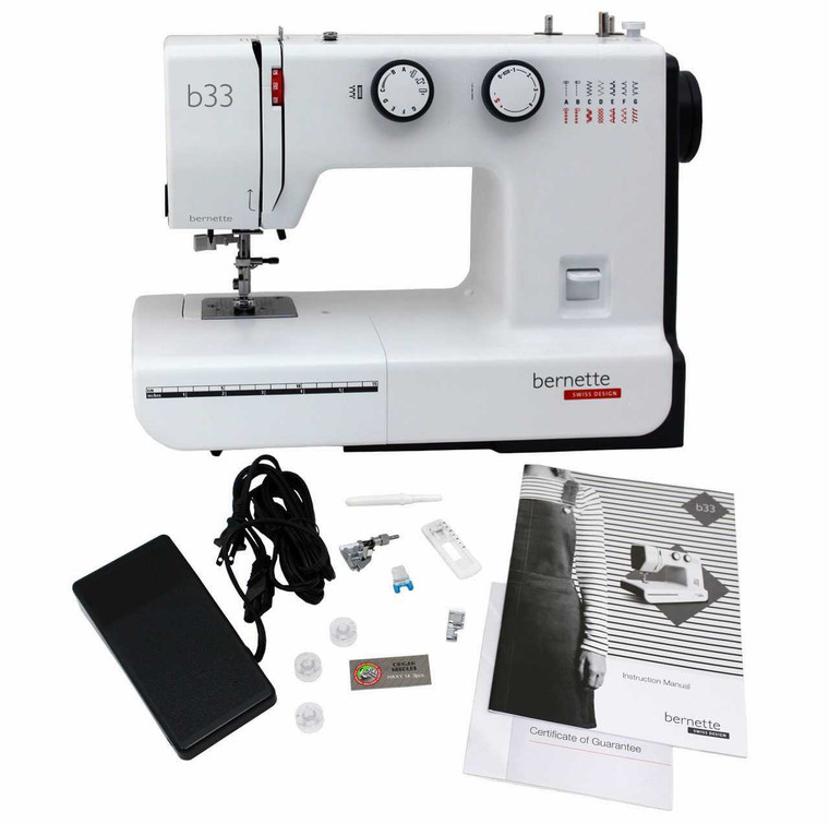 Bernette B33 Swiss Design Sewing Machine with accessories
