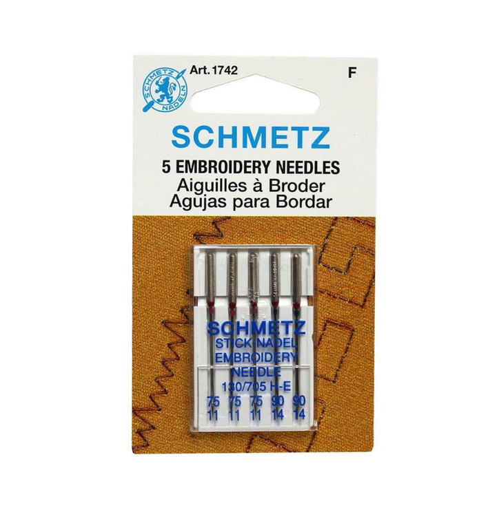 Schmetz 1742 Embroidery Sewing Machine Needles