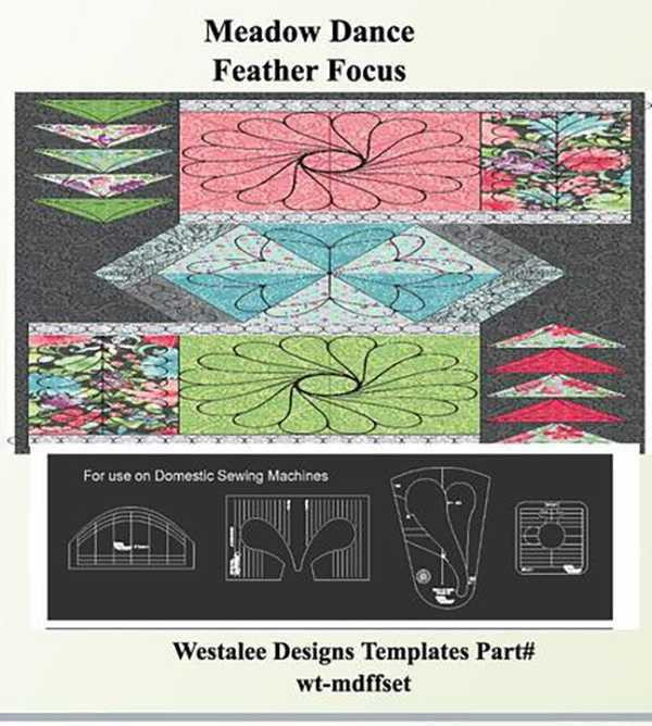 Sew Steady Meadow Dance Feather Focus Template Set