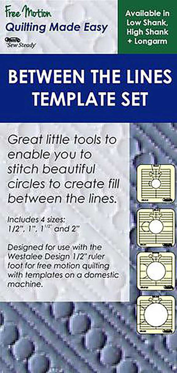 Sew Steady Westalee Between the Lines 4pc Template Set