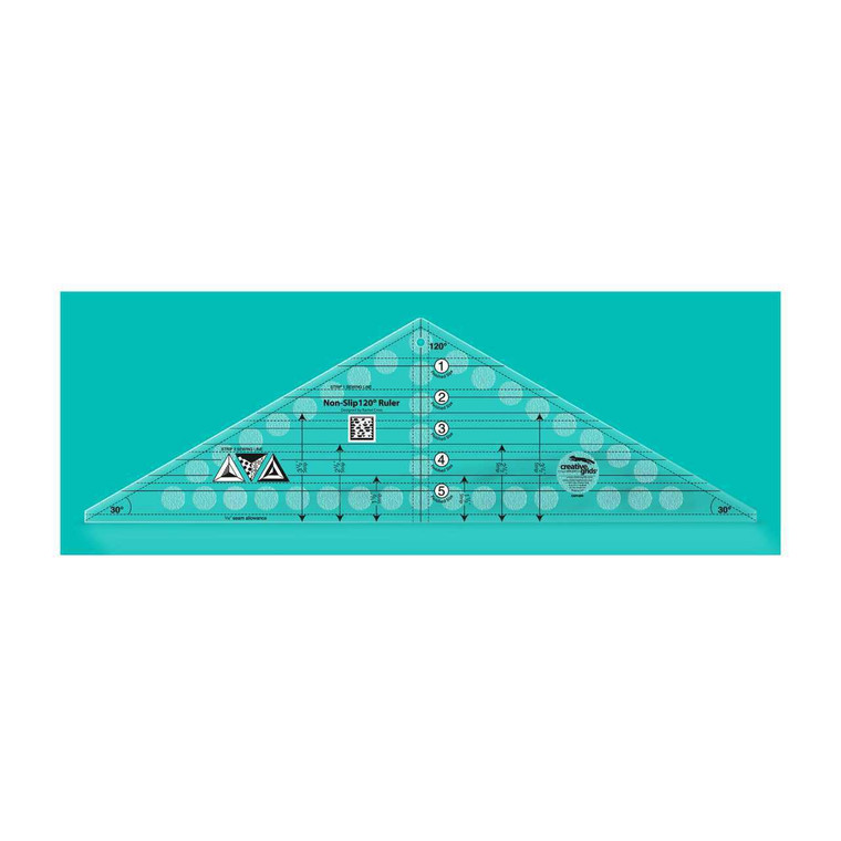 Creative Grids 120 Degree Triangle Quilt Ruler 6-1/2in x 21-1/2in