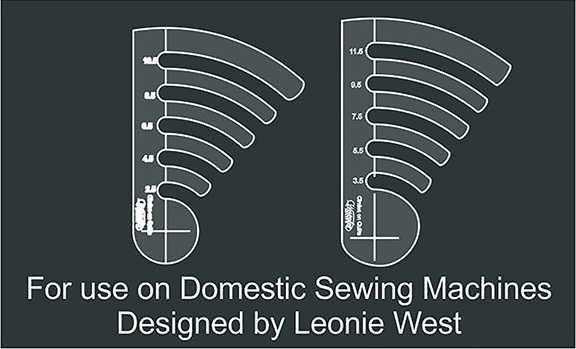 Sew Steady Circles on Quilts Template Set 2 - 2.5 to 11.5 inches