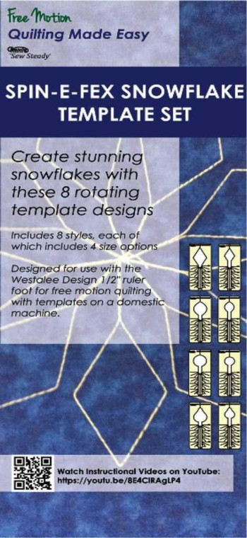 Sew Steady Spin-E-Fex Snowflake Template Set 3
