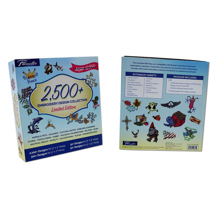 Brother 2500+ Embroidery Designs Collection