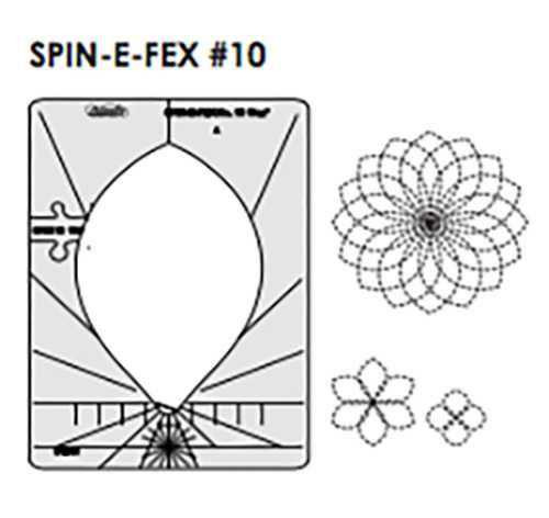 Sew Steady Westalee Spin-E-Fex Quilting Template Set 10