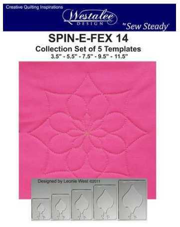 Sew Steady Westalee Spin-E-Fex Quilting Template Set 14