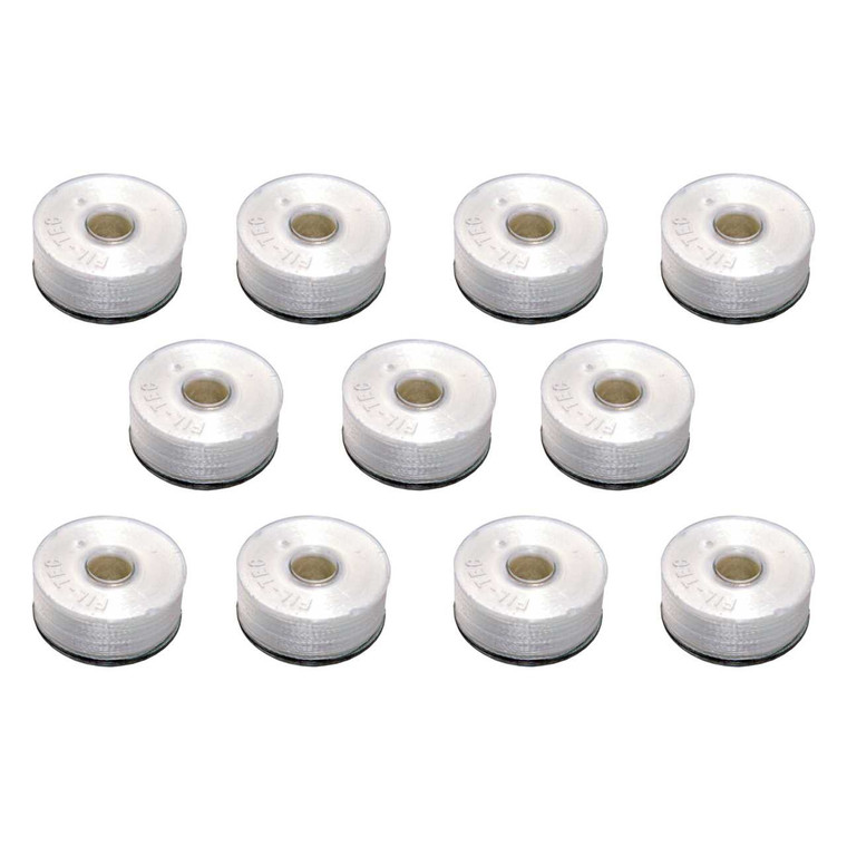 FIL-TEC Class L Prewound 120 Yard Poly White Bobbins