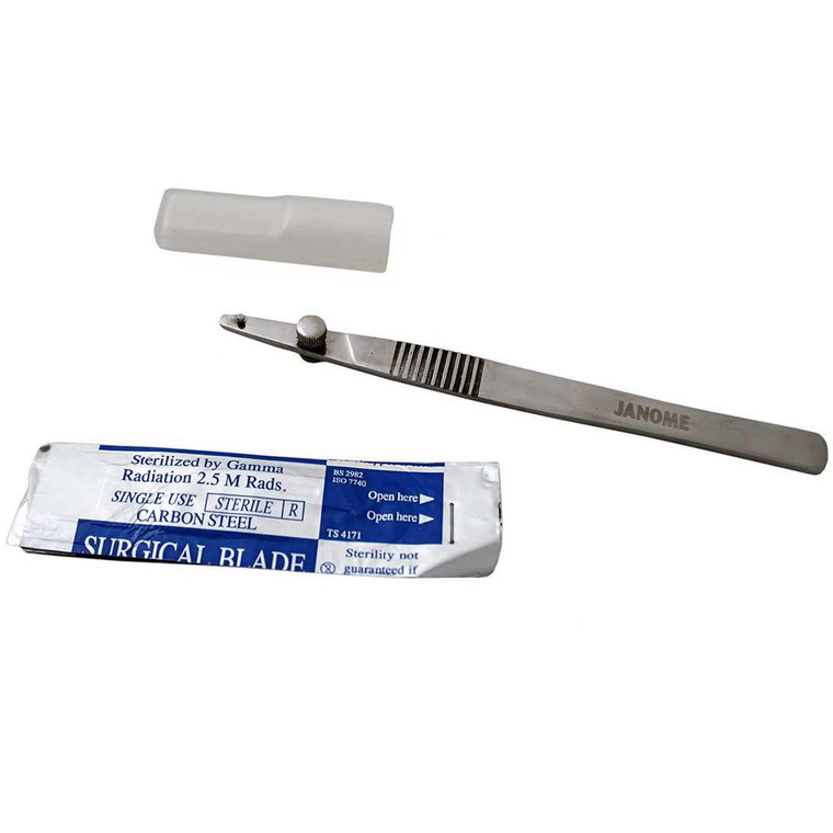 Janome 5.5-inch Surgical Seam Ripper with 3 Replacement Blades