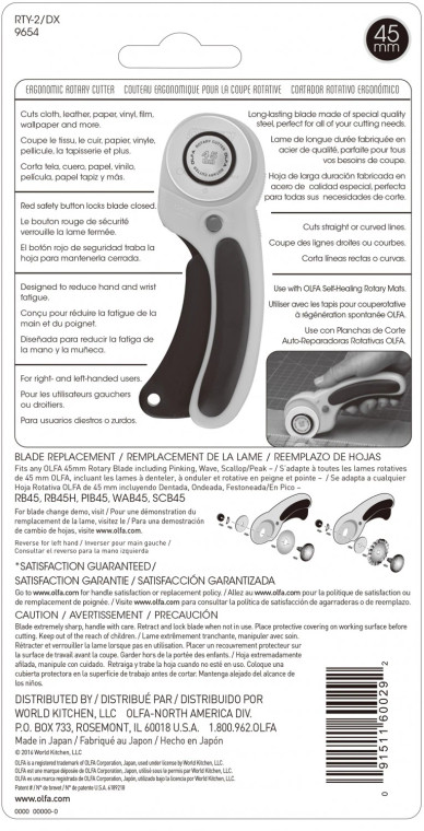 Olfa 45 mm Deluxe Ergonomic Rotary Cutter
