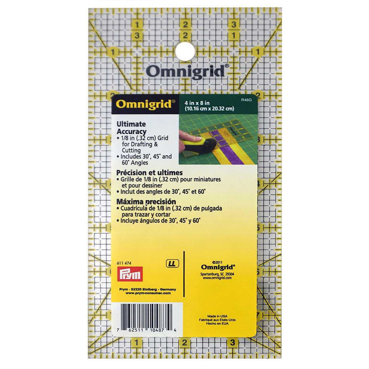 Omnigrid Ruler 4in x 8in All-Over Grid
