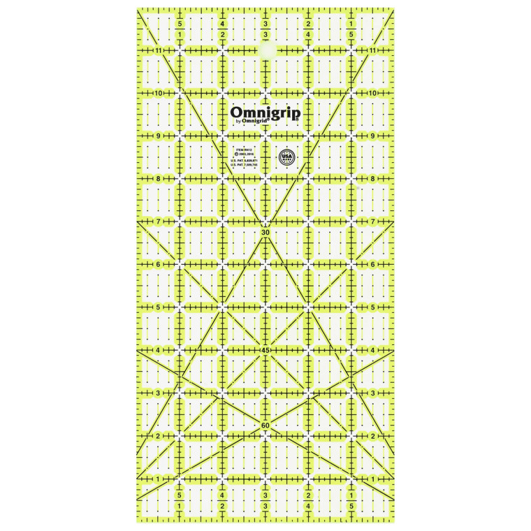 Omnigrid Omnigrip Neon Ruler 6in x 12in