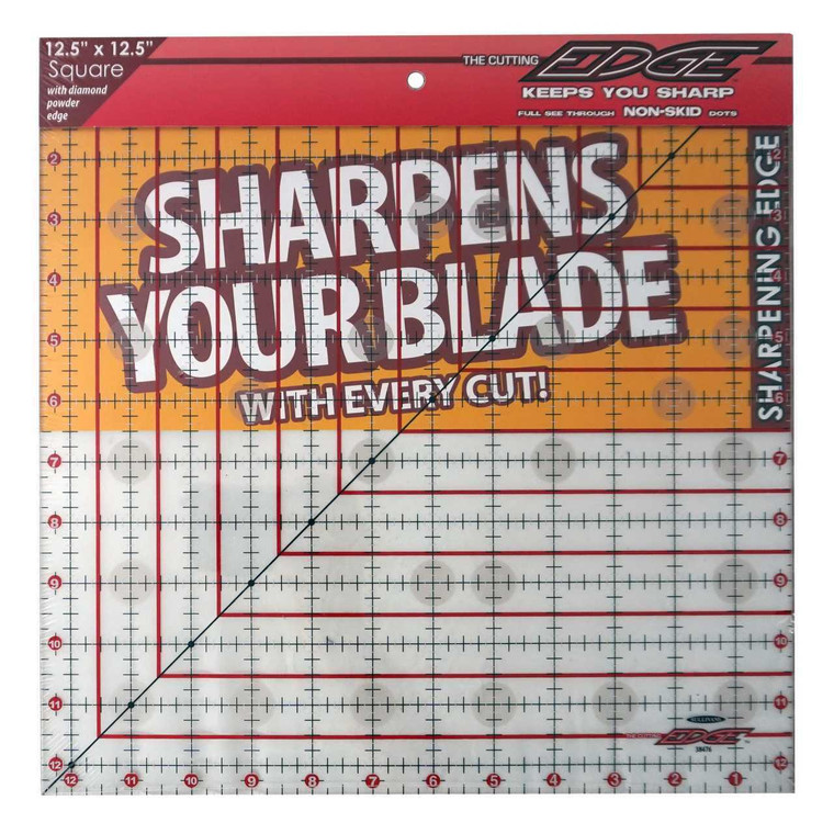 Sullivans Cutting Edge Clear Sharpening Edge Ruler 12-1/2in Square